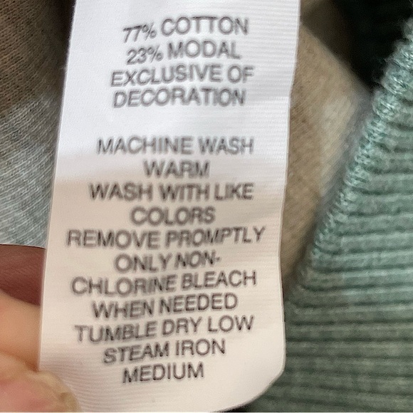 CREMIEUX Green Quarter Zip Pullover with Faux Suede Elbow Patches L/XL - Picture 8 of 8